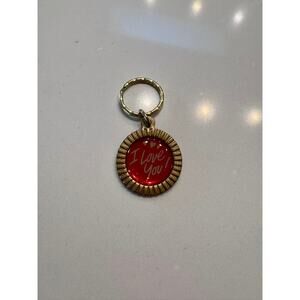Vintage “I Love You” Keychain ❤️ Mother’s Day Gift Made in USA Gold Tone